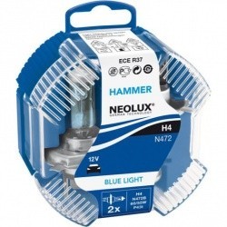NEOLUX лампочка BLUE 12V H4 60/ 55W (евробокс 2шт)